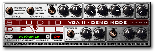 Studio Devil Virtual Guitar Amp screenshot
