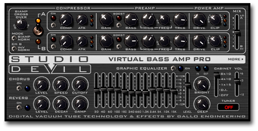 Bass amp store modeler